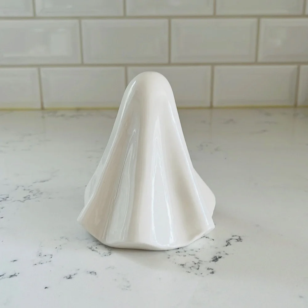 Crate&Barrel Medium LED Ceramic Ghosts